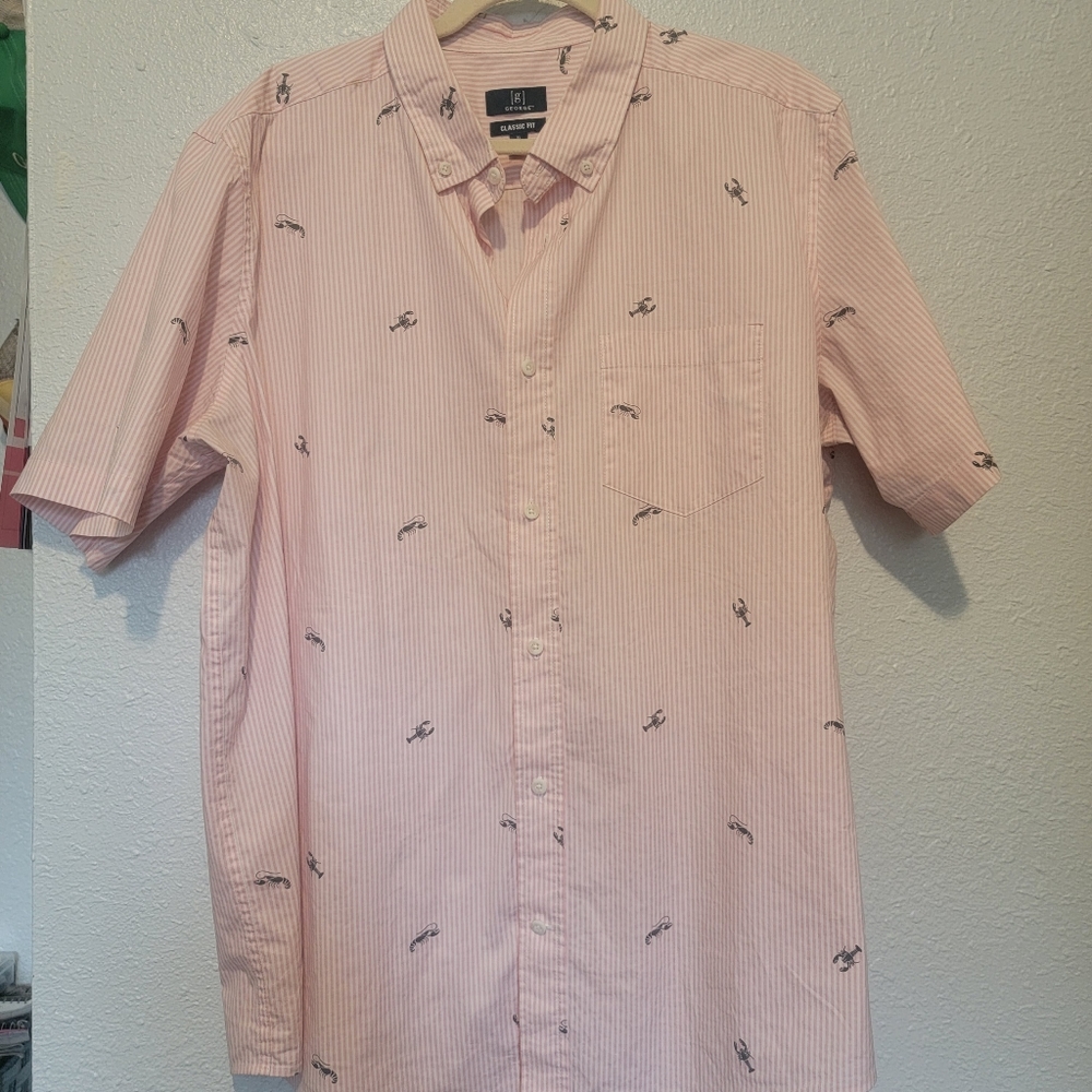 George Dress Shirt with Lobster print